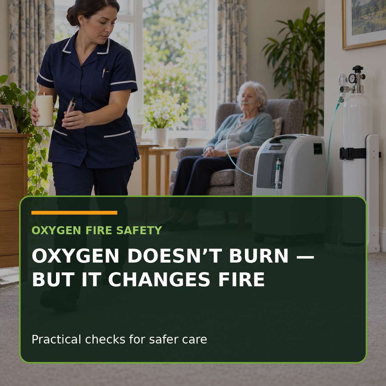 Oxygen doesn’t burn—but it can make fire deadly fast